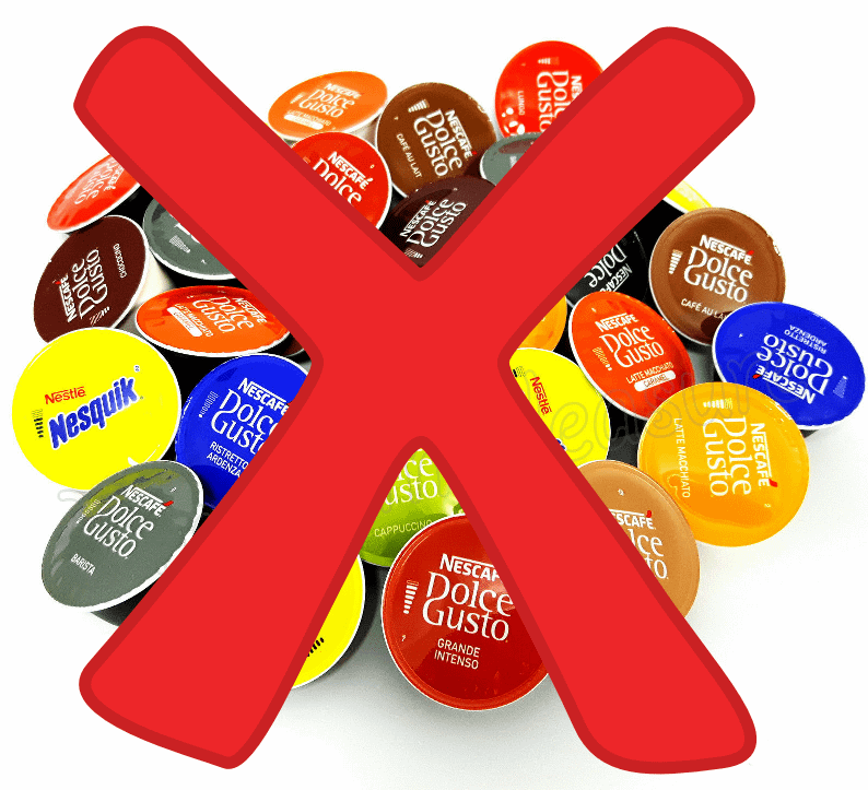 NO to Dolce Gusto coffee Pods